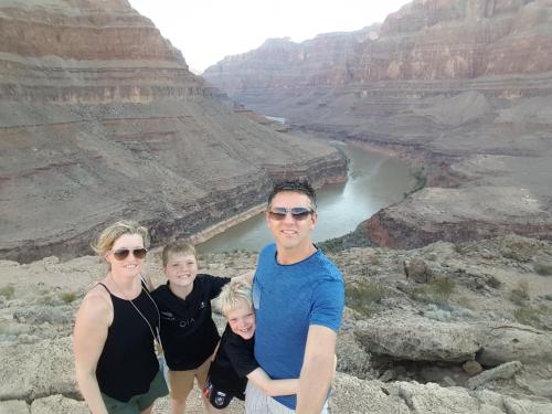 Me & my family, Catherine, Logan & Oliver at the Grand Canyon