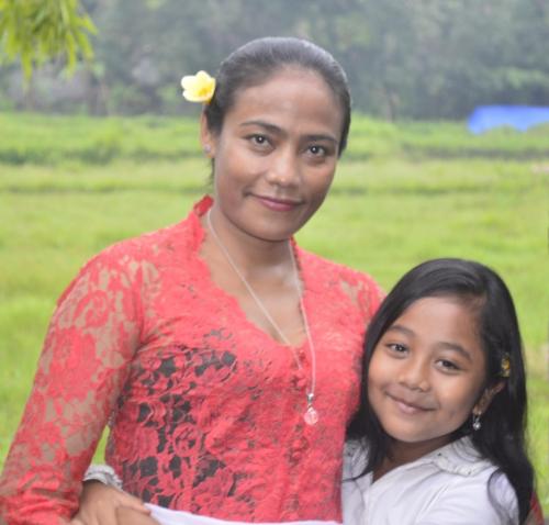 Wayan and My daughter (Ratih)